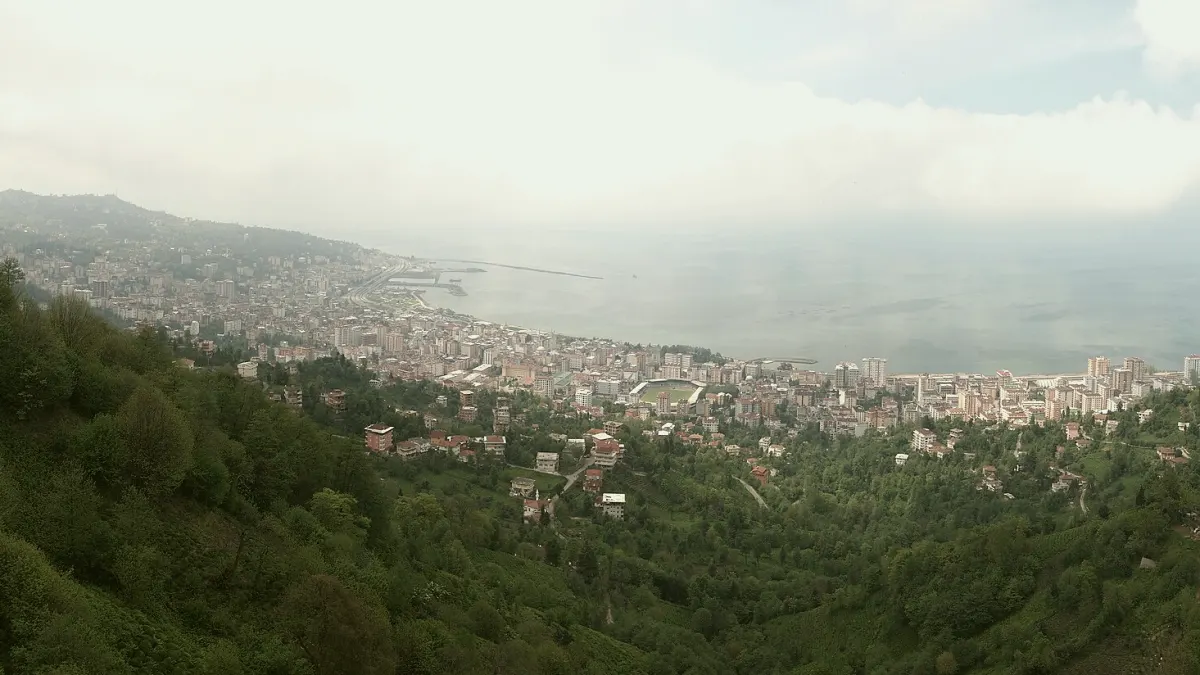 Rize şehir manzarası